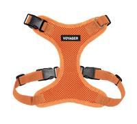 Voyager Step-In Lock Pet Harness - All Weather Mesh, Adjustable Step In Harness for Cats and Dogs by Best Pet Supplies - Orange (Matching Trim), S (Chest: 13-20")