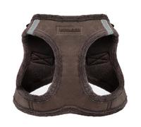 Voyager Step-In Plush Dog Harness by Best Pet Supplies - Step In Vest Harness for Small and Medium Dogs, Soft Plush, Chocolate, size L - Chest: 18 - 20.5"