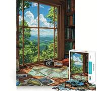Voyagers Retreat Jigsaw 1000 Piece Mind Skill Play Stable Fit No Shifting Parts Enjoyable Pastime for Long Weekends (38x26cm)