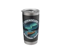 Voyageurs National Park Aurora Borealis Canoe Stainless Steel Insulated Tumbler
