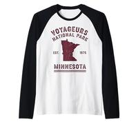 Voyageurs National Park Minnesota Est. 1975 Raglan Baseball Tee