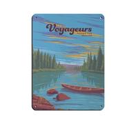 Voyageurs National Park Retro Poster Metal Tin Sign Chic Art Retro Iron Painting Bar People Cave Cafe Family Garage Poster Wall Decoration 12x16inch(30x40cm)