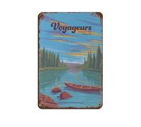 Voyageurs National Park Retro Poster Metal Tin Sign Chic Art Retro Iron Painting Bar People Cave Cafe Family Garage Poster Wall Decoration 8x12inch(20x30cm)