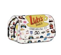 VOYANTE Gilmore Pencil Cases, 2-Layer Smooth Zipper Kids Pencil Case with Compartments, Portable Stationery Pencil Pouch for Girls Boys Kids Students School Exams, Birthday Gifts