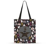VOYANTE Hamilton Tote Bag, Durable Musical Theatre Shopper Bags, Hamilton Merch Reusable Handbag, Hamilton Gifts for Women Girls Men Show Attendance, Shopping, School & Daily Errands