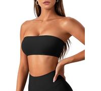 VOYJOY Impact Backless Bandeau Bra Workout Strapless Bandeau Basic Tank Top Adjustable Back
