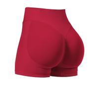 VOYJOY Women Workout Impact Shorts 3.6"/ 4.5"/ 6" Scrunch Butt Lifting Gym Seamless Booty Biker Shorts, Savvy Red, M