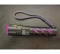 Voylite 30W 365nm UV Torch Rechargeable, 5000mAh Black Light Flashlight with 12H Runtime, LCD Display, IPX6 Waterproof, 10m Beam for Pet Urine, Scorpion, Resin Curing