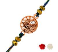 VOYLLA Divine Krishna Thread Mens Rakhi|Rakhi For Brother|Pack Of 1|Rakhi Special|, One Size, Cotton, No Gemstone