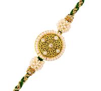 VOYLLA Faux Pearls Embellished Thread Rakhi|Rakhi For Brother|Pack Of 1|Rakhi Special|