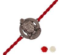 VOYLLA Ram Lalla Black Rhodium Rakhi|Rakhi For Brother|Brass Rakhi|Pack Of 1|Rakhi Special|