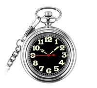 Voyoo Mechanical Pocket Watch Automatic Self-Winding Luminous Dial Snake Chain Luxury Pocket Watch with Glow in the Dark Fluorescence