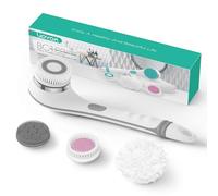 VOYOR Electric Body Brush Back Scrubber for Shower with Long Handle, Gray