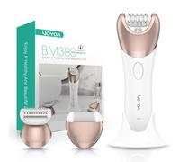 VOYOR Epilator for Women Cordless & Rechargeable, Epilator Hair Removal with 30 Tweezers,3 in 1 Epilators with Electric Lady Shaver and Foot File,Hair Removal Device for Arm Leg BM300 (Champagne Gold)