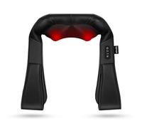 VOYOR-HEALTH Shiatsu Neck and Back Massager, Electric Deep Tissue 4D Kneading Massage for Shoulder, Lower Back, Leg and Body Muscle Pain Relief, Home & Office Use(Dark Black)