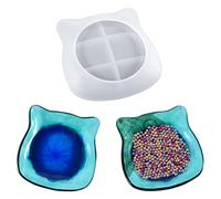 Voyyphixa Cat Tray Epoxy Resin Mold Fruit Plate Resin Molds Silicone Jewelry Dish Molds Storage Box for Casting Jewelry Box Trinket Tray Soap Candle Holder DIY Crafts (Fruit Plate)