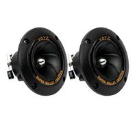 VOYZ Audio 3.5-Inch 400W Super Bullet Tweeters for Car Audio, Ultra-Slim 4-8 Ohm Titanium Tweeter Speakers, Easy Mounting Pair (2pcs) - Model PET-1919