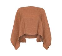 VOZ cropped cotton cape - Brown One Size