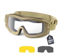 VOZAPOW Airsoft Goggles Anti Fog with ANSI Z87.1 Certified, Safety Goggles Impact Resistant, Tactical Shooting Glasses
