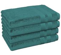 Vozbi Hand Towels for Bathroom | 50 x 80 cm (4-Pack) | Highly Absorbent, Ultra Soft & 100% Cotton Sky Blue Hand Towels | Thick Hands Towels for Kitchen, Hotel & Spa (Kingfisher)
