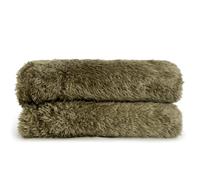 Vozbi Teddy Bear Blanket - Fluffy Fur Throw Blanket - Warm & Cozy Teddy Blanket for Bed, Couch & Sofa - Durable & Ultra Soft Plush Winter Blanket (Olive Green Double, Double)