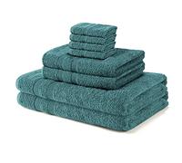 Vozbi Towels Set - (8 Pieces) 2 Bath Towels, 2 Hand Towels and 4 Washcloths - 500 GSM Egyptian Collection Towel Bale - Ring Spun Cotton Towel Set Kingfisher