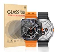 Vozehui [4+2 Pack Screen Protector for Samsung Galaxy Watch 7 Ultra, Tempered Glass, 2.5D Ultra-Thin, Touch Sensitive, 4 Privacy Screen & 2 Anti-Purple Light Eye Protection