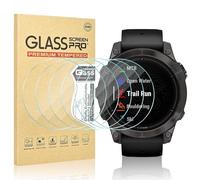 Vozehui 6 Pack Screen Protector for Garmin Epix Gen 2, High Definition Tempered Glass, 2.5D Ultra-Thin, Touch Sensitive, Easy Installation, for Garmin Epix Gen 2