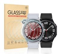 Vozehui 6 Pack Screen Protector for Samsung Galaxy Watch 6 43mm, High Definition Tempered Glass, 2.5D Ultra-Thin, Touch Sensitive, Easy Installation, for Samsung Galaxy Watch 6 43mm