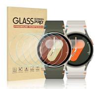 Vozehui 6 Pack Screen Protector for Samsung Galaxy Watch 7/6/5/4 44mm, High Definition Tempered Glass, 2.5D Ultra-Thin, Touch Sensitive, Easy Installation, for Samsung Galaxy Watch 7/6/5/4 44mm