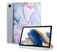 Vozehui Case for Samsung Galaxy Tab A8 10.5 Inch, Ultra Slim Tri-fold Back Shell Stand Cover with Pencil Holder, Auto Sleep Wake Case for Tab A8 2021 2022(SM-X200/X205/X207) for Kids Women Men Print