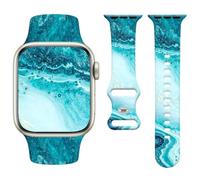 Vozehui Marble Silicone Straps Compatible with iwatch Band 44mm/45mm/46mm/49mm/42mm for Men and Women,Soft,Waterproof and Durable Band for iWatch Series 11/10/9/8/7/6/5/4/3/2/1/SE/Ultra