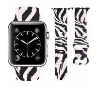 Vozehui Silicone Strap Compatible with Apple Watch Strap 42mm 41mm 40mm 38mm/42mm 44mm 45mm 49mm, Soft Cute Replacement Straps for iWatchSE/Ultra Series 11 10 9 8 7 6 5 4 3 2 1, Zebra