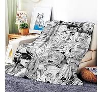 VOZMIO Ahegao Flannel Warm Soft Plush on The Sofa Bed Blanket Suitable for Air Conditioning Blanket Nap Blanket (B,60 * 80 in(150 * 200 CM))