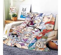 VOZMIO Black Clover Noell Silva Flannel Warm Soft Plush on The Sofa Bed Blanket Suitable for Air Conditioning Blanket Nap Blanket (40 * 60 in(100 * 150 CM))