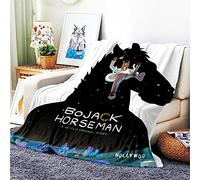 VOZMIO BoJack Horseman Flannel Warm Soft Plush on The Sofa Bed Blanket Suitable for Air Conditioning Blanket Nap Blanket (40 * 60 in(100 * 150 CM))