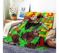 VOZMIO Chainsaw Man Flannel Warm Soft Plush on The Sofa Bed Blanket Suitable for Air Conditioning Blanket Nap Blanket (D,40 * 60 in(100 * 150 CM))
