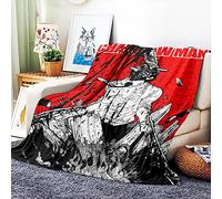 VOZMIO Chainsaw Man Flannel Warm Soft Plush on The Sofa Bed Blanket Suitable for Air Conditioning Blanket Nap Blanket (C,40 * 60 in(100 * 150 CM))