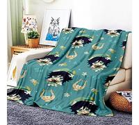 VOZMIO Genshin Impact Flannel Warm Soft Plush on The Sofa Bed Blanket Suitable for Air Conditioning Blanket Nap Blanket (E,60 * 80 in(150 * 200 CM))