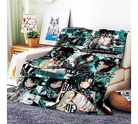 VOZMIO Genshin Impact Xiao Flannel Warm Soft Plush on The Sofa Bed Blanket Suitable for Air Conditioning Blanket Nap Blanket (D,40 * 60 in(100 * 150 CM))