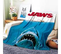 VOZMIO Jaws Flannel Warm Soft Plush on The Sofa Bed Blanket Suitable for Air Conditioning Blanket Nap Blanket (40 * 60 in(100 * 150 CM))