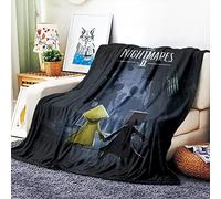 VOZMIO Little Nightmares Flannel Warm Soft Plush on The Sofa Bed Blanket Suitable for Air Conditioning Blanket Nap Blanket (C,60 * 80 in(150 * 200 CM))