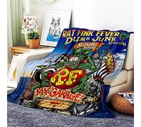 VOZMIO Rat Fink Flannel Warm Soft Plush on The Sofa Bed Blanket Suitable for Air Conditioning Blanket Nap Blanket (60 * 80 in(150 * 200 CM))