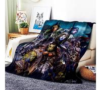 VOZMIO World of Warcraft Flannel Warm Soft Plush on The Sofa Bed Blanket Suitable for Air Conditioning Blanket Nap Blanket (C,60 * 80 in(150 * 200 CM))