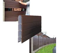 VP Plastic Fencing Panels - Composite Fence Panels - ECO Fencing Fence Board 1.8m (6') - Walnut