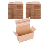VP20 Automatic Cardboard - 120 Shipping Boxes with Self-Adhesive Lids - Cardboard Boxes 195 x 95 x 90 mm