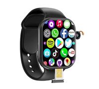 VP29 Smart Watch 4G Android 64GB Storage 4G/5G LTE Sim Card GPS WIFI 2.29 inch 490 * 580 Amoled NEW Smartwatch Rotary Camera (black,4+64GB)