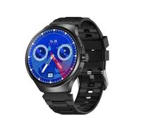 VP50 5G Smart Watch Men Upgrade Chip SIM Card 4G+128G Android 10 Telescopic 180° Rotary Camera WIFI GPS 1.75" Screen Smartwatch (Black,4GB 128GB)