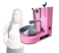 VPAIUNCKU Automatic Electric Cake Cream Spreading Machine - Stainless Steel Icing Smoother, Adjustable Speed Turntable For 4-12 Inch Cakes, Professional Cake Decorating Coating red