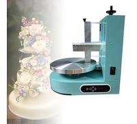 VPAIUNCKU Automatic Electric Cake Cream Spreading Machine - Stainless Steel Icing Smoother, Adjustable Speed Turntable For 4-12 Inch Cakes, Professional Cake Decorating Coating green